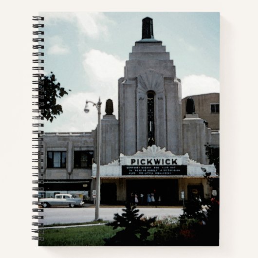 ピクウィック映画館パークリッジウォーターカラーアート ノートブック (正面)