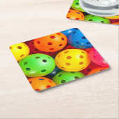 ピクカラフルル スクエアペーパーコースター (アングル)