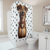 ピクサーのインスパイア笑顔のパップシャワーカーテン シャワーカーテン (インサイチュ)