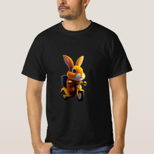 ピクサーアニメーションT-Shirのスタイルの可愛いウサギ Tシャツ