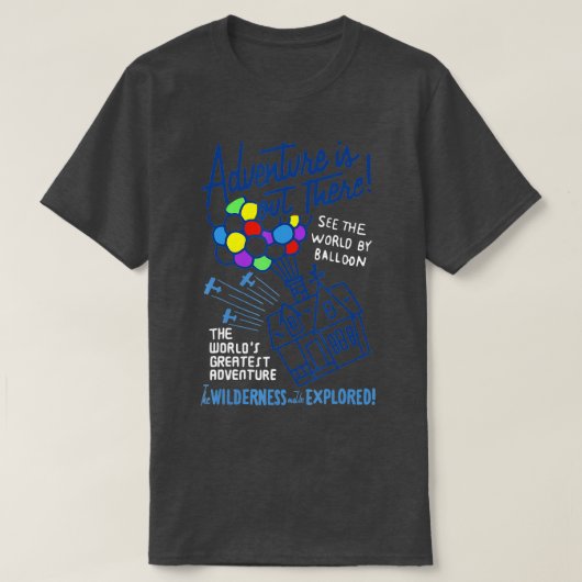 ピクサーUPアドベンチャーがヴィンテージ工芸品 Tシャツ (デザイン正面)