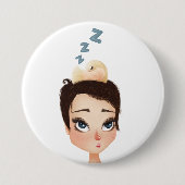 ピクシーでバーディーを眠らせる 缶バッジ (正面)