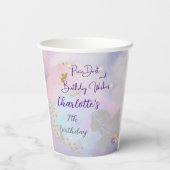 "ピクシーの塵と誕生日の願い"妖精のパーティー 紙コップ (裏面)