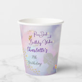 "ピクシーの塵と誕生日の願い"妖精のパーティー 紙コップ (正面)