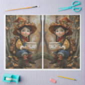 ピクシーオレンジハット鏡ティッシュペーパー 薄葉紙 (クラフト)