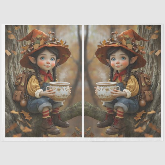 ピクシーオレンジハット鏡ティッシュペーパー 薄葉紙 (正面)