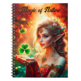 ピクシーセントパトリックのデイガールカラフルサマーアート ノートブック