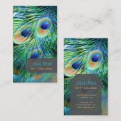 ピクシーディザインズのピーコックフェザー 名刺 (正面/裏面)