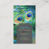 ピクシーディザインズのピーコックフェザー 名刺 (裏面)