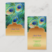 ピクシーディザインズのピーコックフェザー 名刺 (正面/裏面)