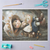 ピクシーベージュハット鏡右向きティッシュペーパー 薄葉紙 (クラフト)