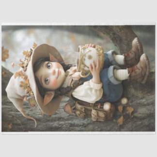 ピクシーベージュハット鏡右向きティッシュペーパー 薄葉紙