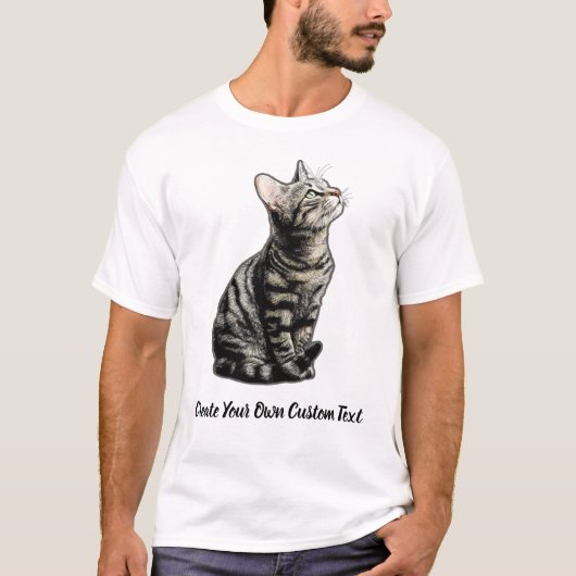 ピクシーボブ 猫 オリジナルテキスト作成 Tシャツ (正面)
