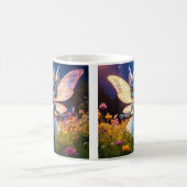 ピクシーロボットバレリーナ踊りインザワイルドフラワーズ コーヒーマグカップ (中央)