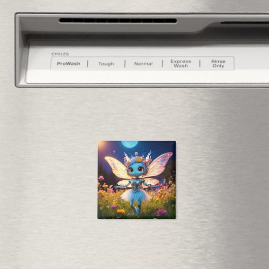 ピクシーロボットバレリーナ踊りインザワイルドフラワーズ マグネット (インサイチュ (食洗機))