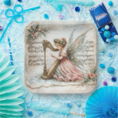 ピクシー遊・フェアリーのハープ ペーパープレート (パーティー)