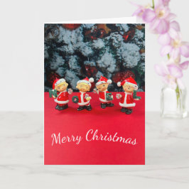 ピクシー魔法クリスマスノールミッドセンチュリー小妖精や小人カード カード