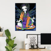 ピクシー・スターダスト天のヒッピー妖精のポスター ポスター (ホームオフィス)