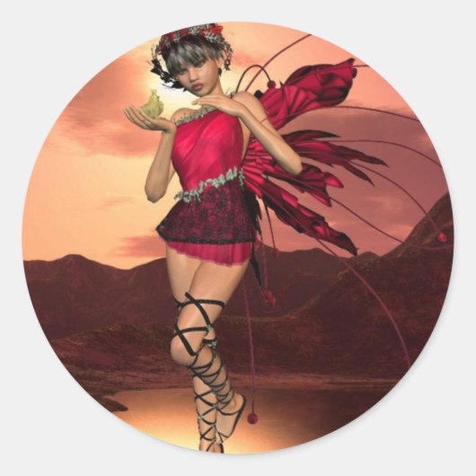 ピクシー・ダストステッカー ラウンドシール (正面)