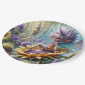 ピクシー・フェアリーひまわりの花 ペーパープレート (アングル)