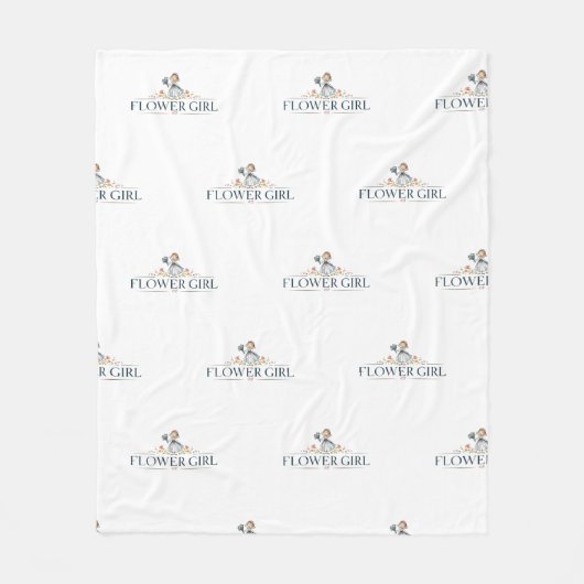 ピクシー・フラワーガール フリースブランケット (正面)