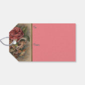 ピクシー、天使、蝶と花ギフトラベル ギフトタグ (裏面横)