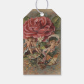 ピクシー、天使、蝶と花ギフトラベル ギフトタグ (正面)