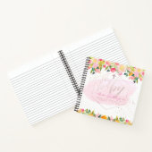 ピクスデジンズウォーターカラー春ブーケベビー1年目 ノートブック (内部)