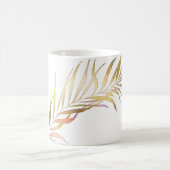 ピクスデジンズパームはメタリックフェイクフロント コーヒーマグカップ (中央)