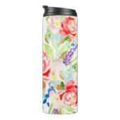 ピクスデジン水彩色サンゴ牡丹 タンブラー (回転右)