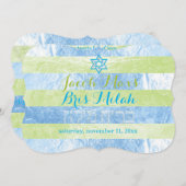 ピクスデジーフェイクヌフォイルストライプズブリミラ 招待状 (正面/裏面)