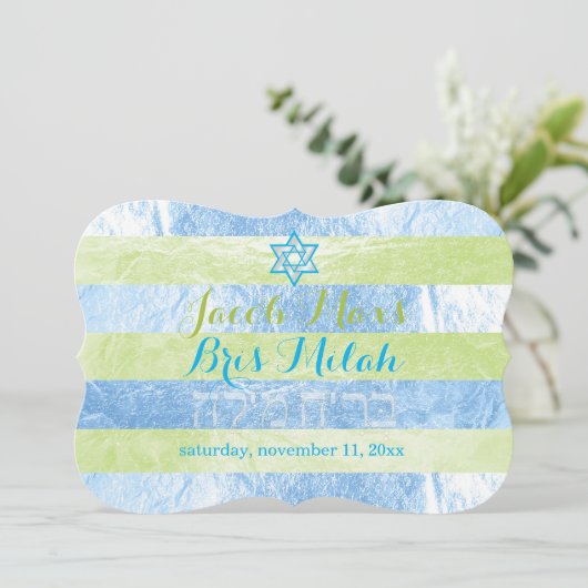 ピクスデジーフェイクヌフォイルストライプズブリミラ 招待状 (スタンド正面)