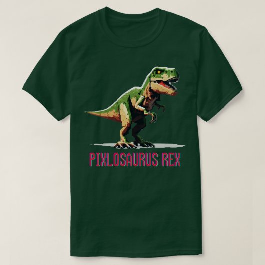 ピクスロサウルスレックスザレトロ獣 Tシャツ (デザイン正面)