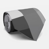ピクセぼやけル化パターン。グレーBG ネクタイ (ロール)