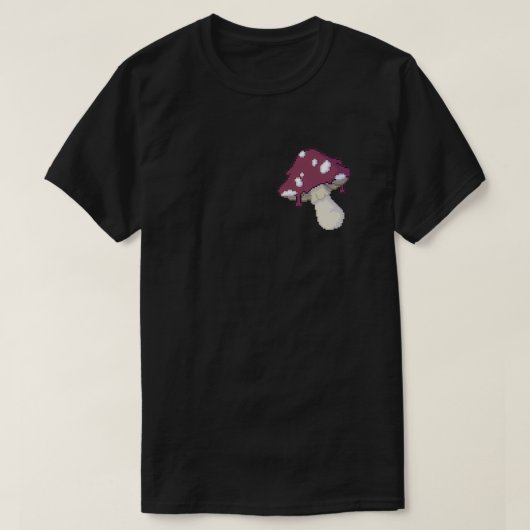 ピクセラートキノコを溶かす Tシャツ (デザイン正面)