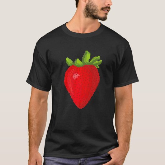 ピクセルいちご Tシャツ (正面)