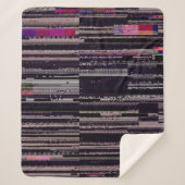 ピクセルが壊れたテレビ画面がきらめいた。抽象芸術フー シェルパブランケット (正面)