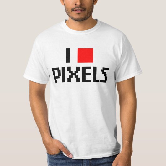 ピクセルが大好き Tシャツ (正面)
