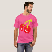 ピクセルさくらんぼ80sビデオゲームハロウィーン衣装Ea Tシャツ (正面フル)