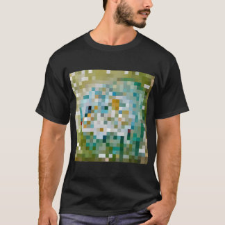 ピクセルで描かれた可愛い小さな魚 Tシャツ