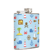 ピクセルのシーアートパターン フラスク (右)