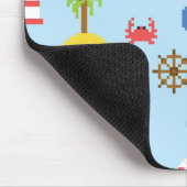 ピクセルのシーアートパターン マウスパッド (コーナー)