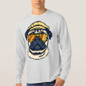 ピクセルのパグデライト Tシャツ (正面)