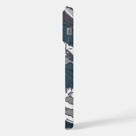 ピクセルの山 iPhoneケース (左側面)