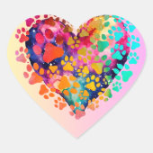 ピクセルの愛：ハッピーサンバレンタインデー ハートシール (正面)