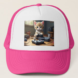 ピクセルの手:ゲーマーの子猫のアクション" キャップ