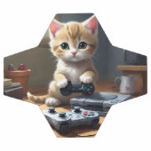ピクセルの手：ゲーマーの子猫のアクション" サッカーボール (フラット)