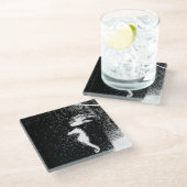 ピクセルの船乗り ガラスコースター (アングル)