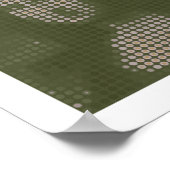 ピクセルの部分：ダ・ヴィンチのモナ・リサ（ラ・ジョコンダ） ポスター (角)