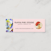 ピクセルよくはしゃぐデザイン名刺 スキニー名刺 (正面)